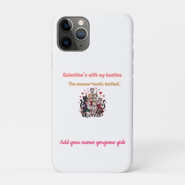 Coques Case-Mate iPhone La Saint-Galentin Meilleures Amies pour toujours (Dos)