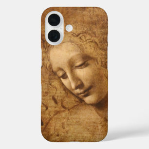 Coque Pour iPhone 16 La Scapigliata de Léonard de Vinci, Tête de femme