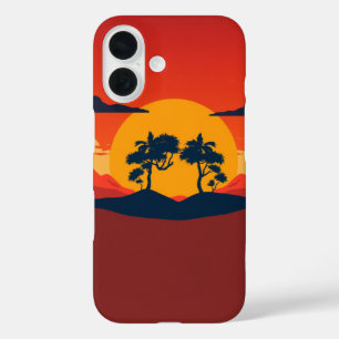 Coque Pour iPhone 16 La sérénité du coucher du soleil : une scène paisi