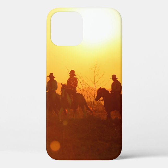 Coques Case-Mate iPhone La silhouette du cavalier en costume de cowboy w (Verso)