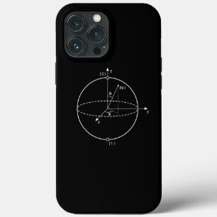 iPhone 13 Pro Max Case La sphère   Quantum de Bloch a mordu la