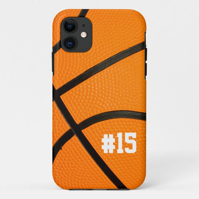 Coques Case-Mate iPhone La texture de basket-ball a personnalisé # le cas (Dos)