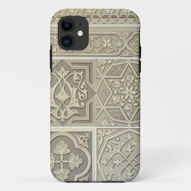 Coques Case-Mate iPhone La tuile arabe conçoit (le litho de couleur) (Dos)