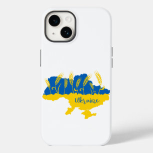 Coque Case-Mate iPhone La typographie ukrainienne et l'oreille au blé sur