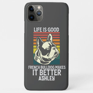 Case-Mate iPhone Case La vie bon avec French Bulldog Retro Vintage
