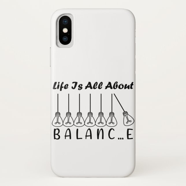 Coques Case-Mate iPhone La vie, c'est l'équilibre de l'inspiration de moti (Dos)
