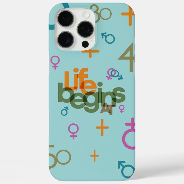 Coques Case-Mate iPhone La vie commence à (Personnaliser) | (Verso)