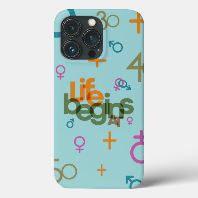 Coques Case-Mate iPhone La vie commence à (Personnaliser) | (Verso)