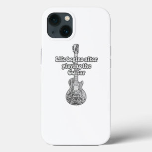 Case-Mate iPhone Case La vie commence après avoir joué de la guitare. no