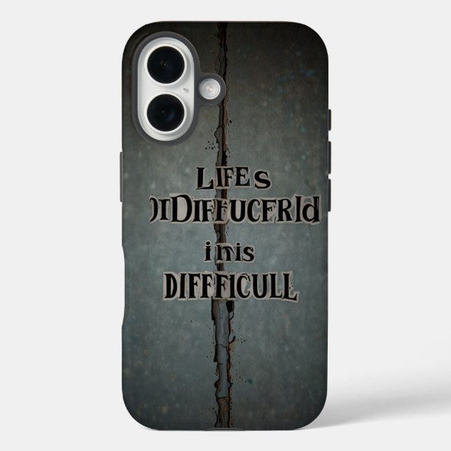 Coques Case-Mate iPhone la vie est difficile (Verso)