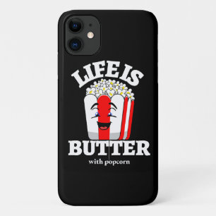 Case-Mate iPhone Case La vie est meilleur avec du beurre et du popcorn