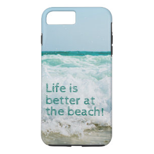 Case-Mate iPhone Case La vie est meilleure à la plage avec une vague