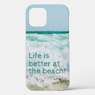 Case-Mate iPhone Case La vie est meilleure à la plage avec une vague
