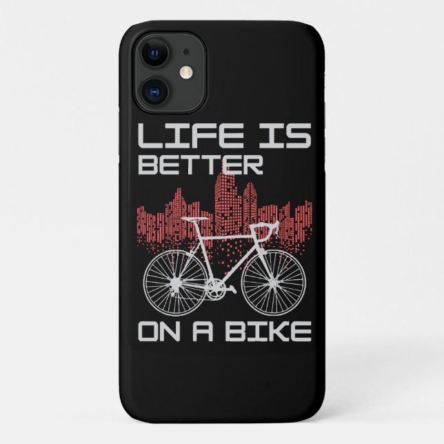 Coques Case-Mate iPhone La vie est meilleure à vélo (Dos)