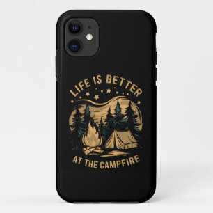 Case-Mate iPhone Case La vie est meilleure au camping-car Campfire Campi