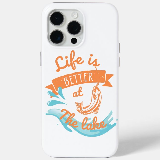 Coques Case-Mate iPhone la vie est meilleure au lac (Verso)