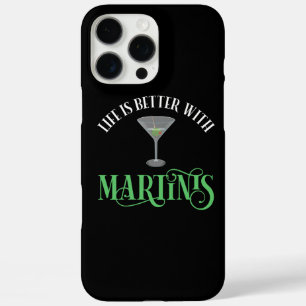 Coque iPhone 16 Pro Max La vie est meilleure avec des Martinis