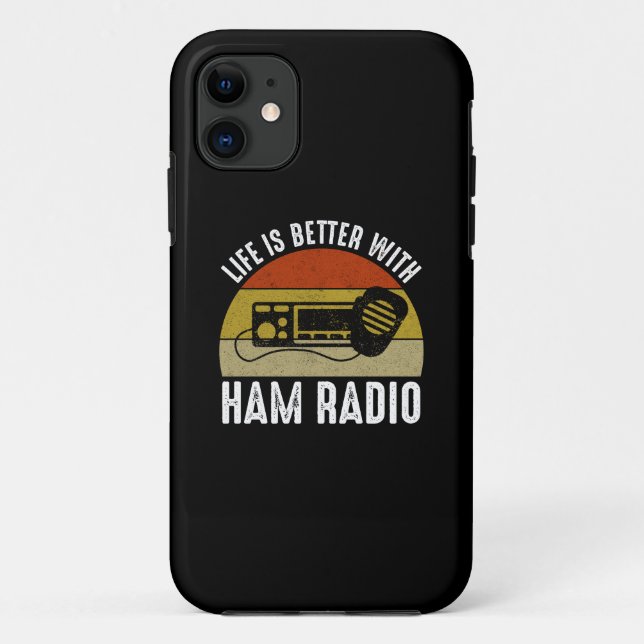 Coques Case-Mate iPhone La Vie Est Meilleure Avec Ham Radio (Dos)