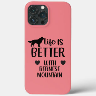 Case-Mate iPhone Case La vie est meilleure avec le chien bernais, l'amou