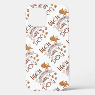 Case-Mate iPhone Case La vie est meilleure avec un chien citation drôle