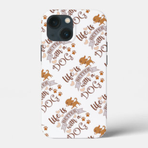Case-Mate iPhone Case La vie est meilleure avec un chien citation drôle