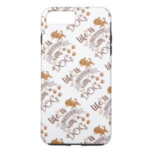 Case-Mate iPhone Case La vie est meilleure avec un chien citation drôle 