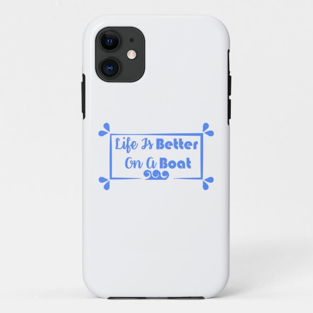 Coques Case-Mate iPhone La vie est meilleure sur un bateau - devis frontiè (Dos)