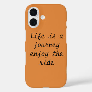 Coque Pour iPhone 16 "La vie est un voyage profiter de la promenade" Co