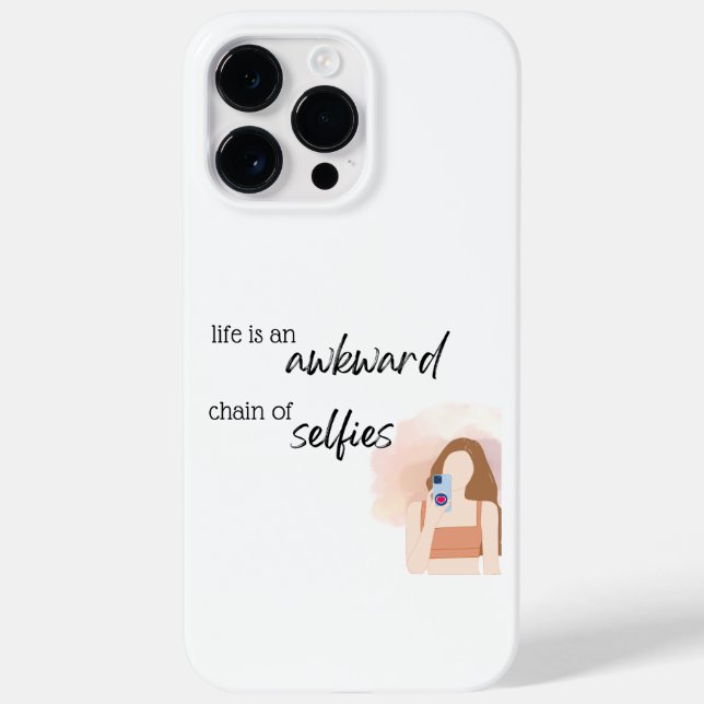 Coques Case-Mate iPhone La vie est une chaîne de selfies embarrassante (Verso)
