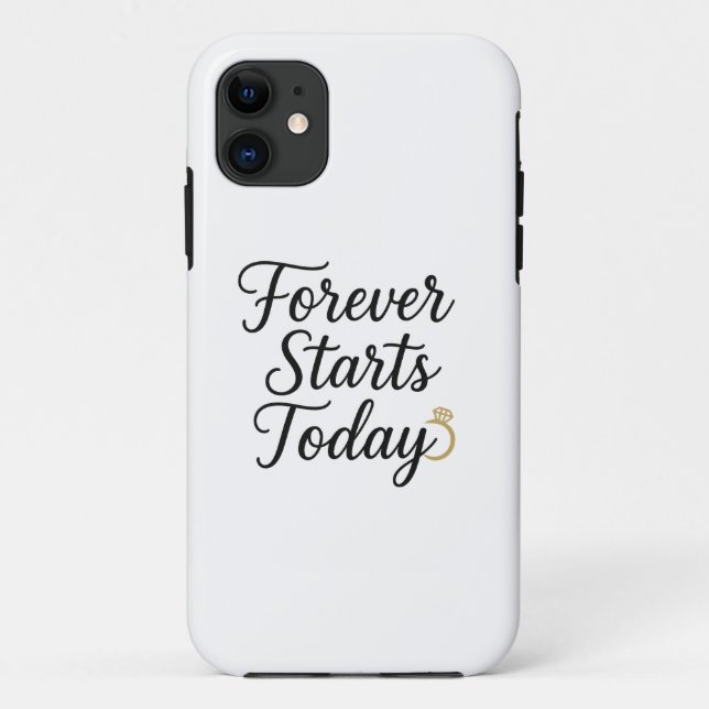 Coques Case-Mate iPhone La vie éternelle commence aujourd'hui - T-shirt av (Dos)