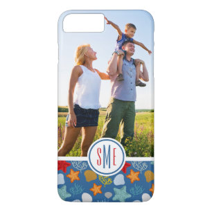Coque iPhone 8 Plus/7 Plus La vie sous-marine Pattern votre photo et