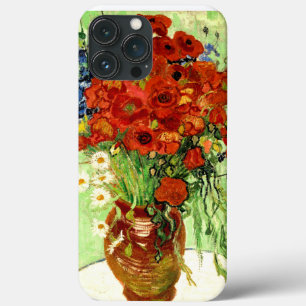 iPhone 13 Pro Max Coque La vie, vase avec des marguerites et pavots