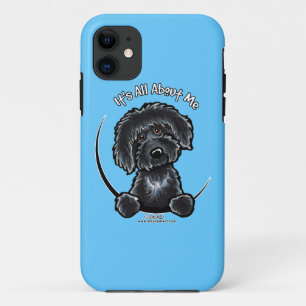 Coque iPhone 11 Labradoodle noir son tout environ je -Laisse Art
