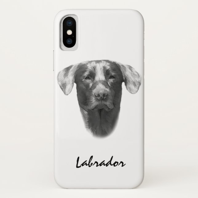 Coques Case-Mate iPhone Labrador Chien élégant (Dos)