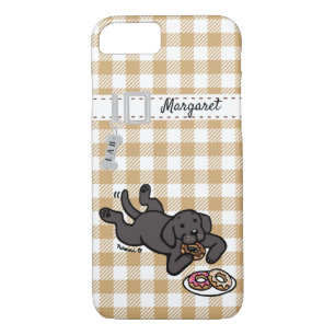 Case-Mate iPhone Case Labrador et beignets noirs personnalisés