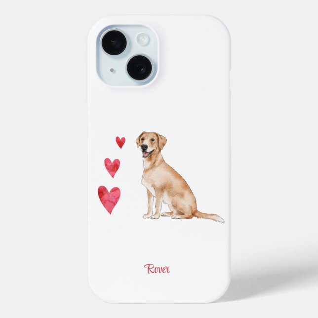 Coques Case-Mate iPhone Labrador Retriever Chien personnalisé (Verso)