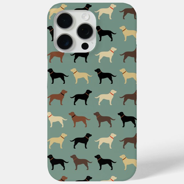 Coques Case-Mate iPhone Labrador Retriever Chien Silhouettes Laboratoires  (Verso)