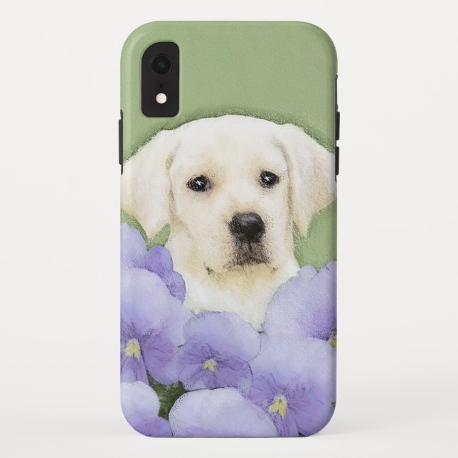 Coques Case-Mate iPhone Labrador Retriever Puppy Painting Original Chien A (Dos)