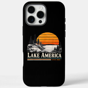 Coque iPhone 16 Pro Max Lac America 2026 Vintage