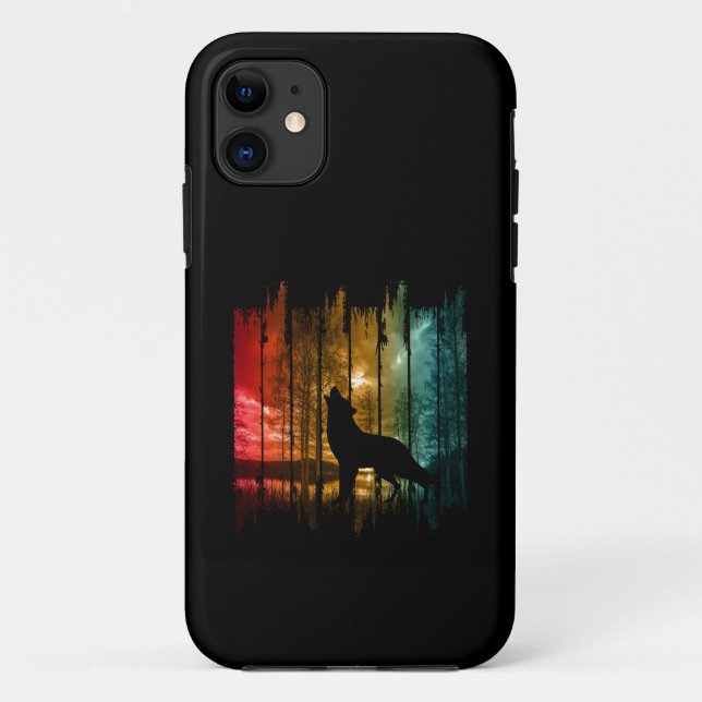 COQUES Case-Mate iPhone LAC ARBRES HURLEMENT DE LOUP (Dos)