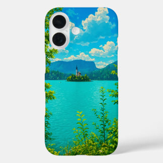 Coque Pour iPhone 16 Lac Bled