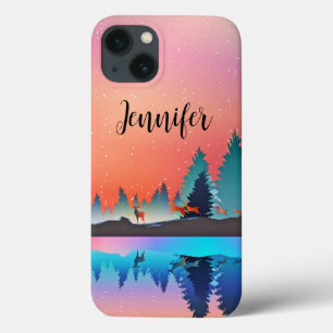 Case-Mate iPhone Case Lac d'hiver pittoresque avec Cerf
