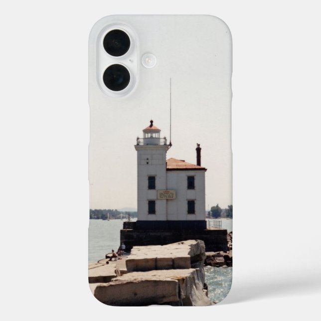 Coques Case-Mate iPhone Lac Erie Lighthouse (Verso)