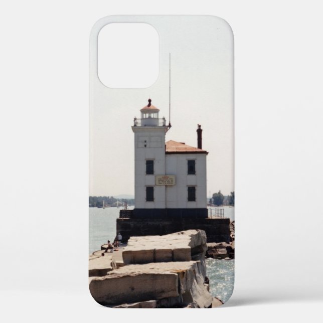 Coques Case-Mate iPhone Lac Erie Lighthouse (Verso)