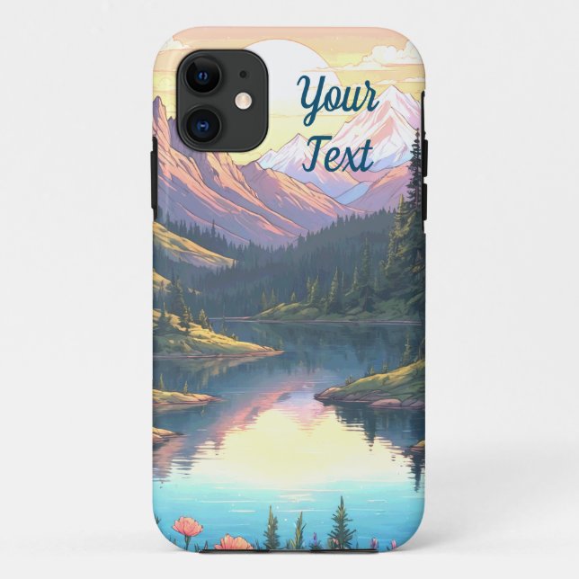 Coques Case-Mate iPhone Lac Mountain (Dos)