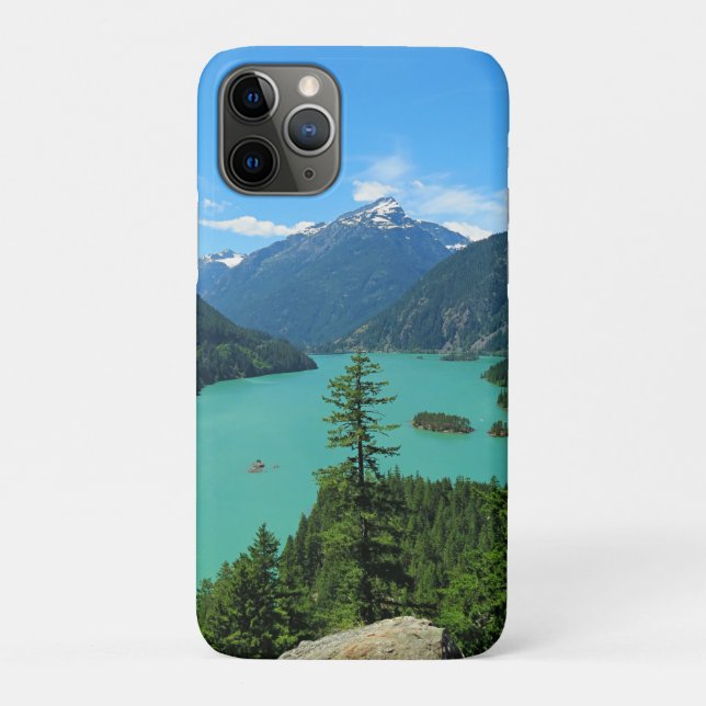 Coques Case-Mate iPhone Lac Turquoise de Snowy Mountain à Washington (Dos)