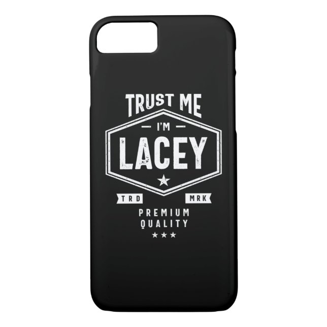 Coques Case-Mate iPhone Lacey Nom personnalisé Anniversaire (Dos)
