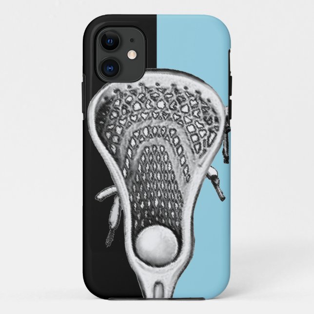 Coques Case-Mate iPhone Lacrosse Sports bleu clair (Dos)