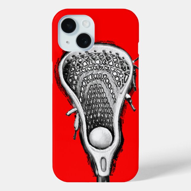 Coques Case-Mate iPhone Lacrosse Sports Red (Verso)