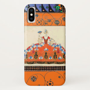 ETUI iPhone Case-Mate LADOR ORANGE BLACK SWIRLS /MODE COSTUME DESIGNER